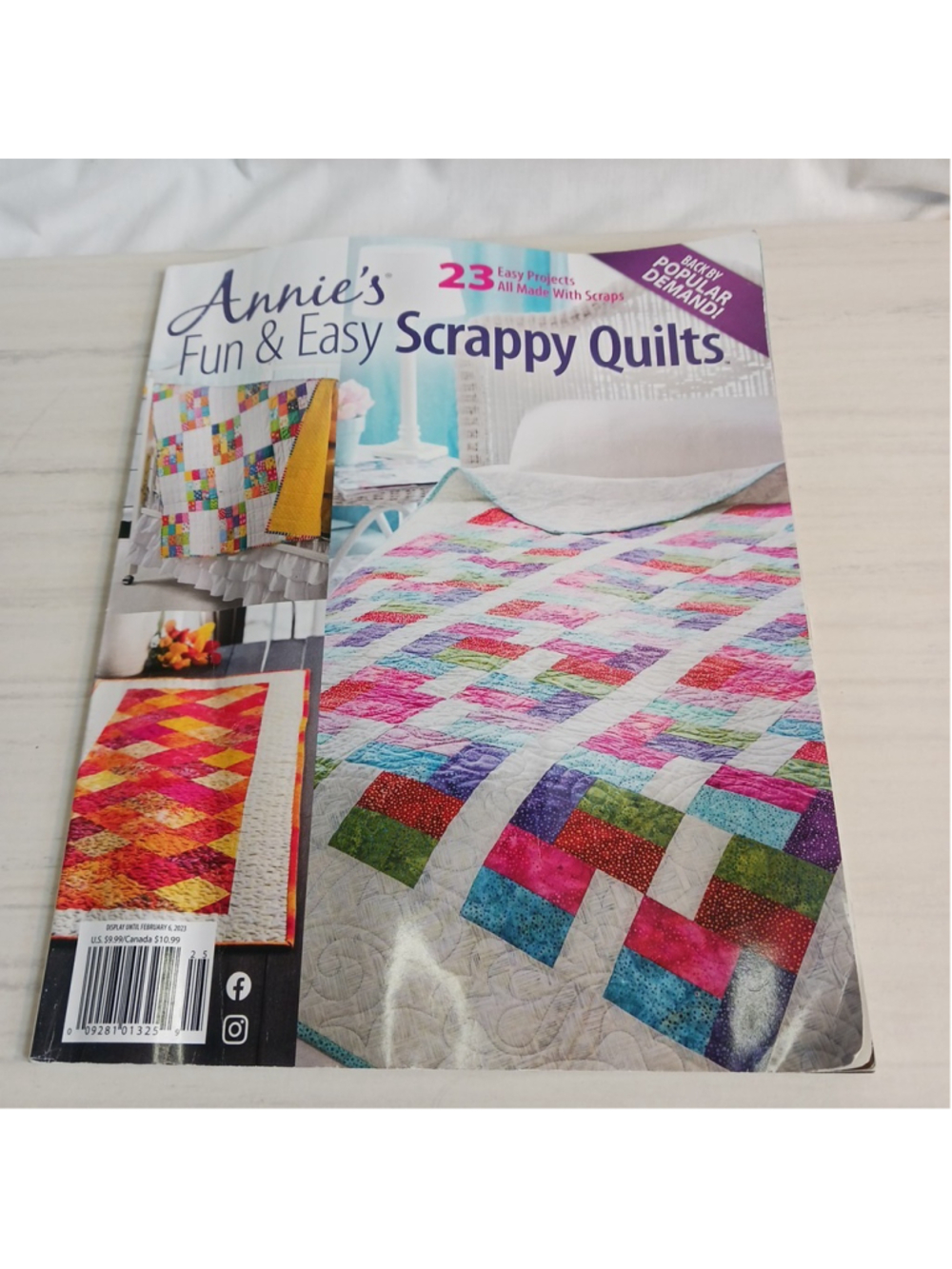 Annie's Scrappy Quilts Magazine January 2023 23 Easy Projects Made With Scraps